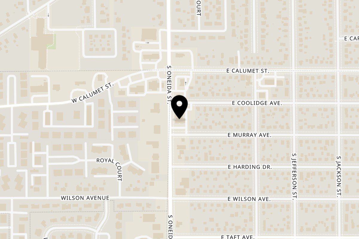 Map showing the location of Maple Tree Restaurant & Pancake House on 2106 S Oneida St in Appleton